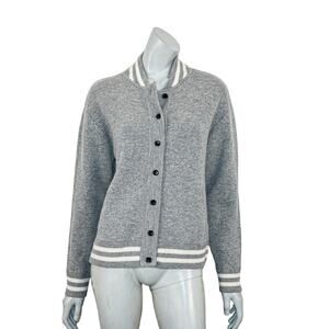 Allude Women's Varsity Jacket Made of Cashmere Blend in Grey size Small